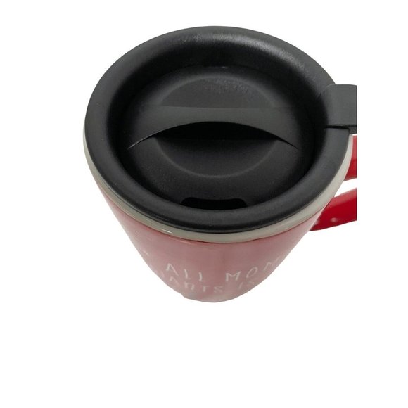 St Nicolas Travel Mug Christmas Ceramic Red White Green18 Ounces 6 1/2" 3 1/2" - Picture 6 of 6